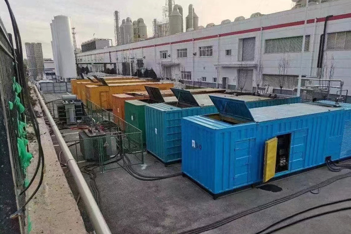 海南藏族发电机租赁施工现场