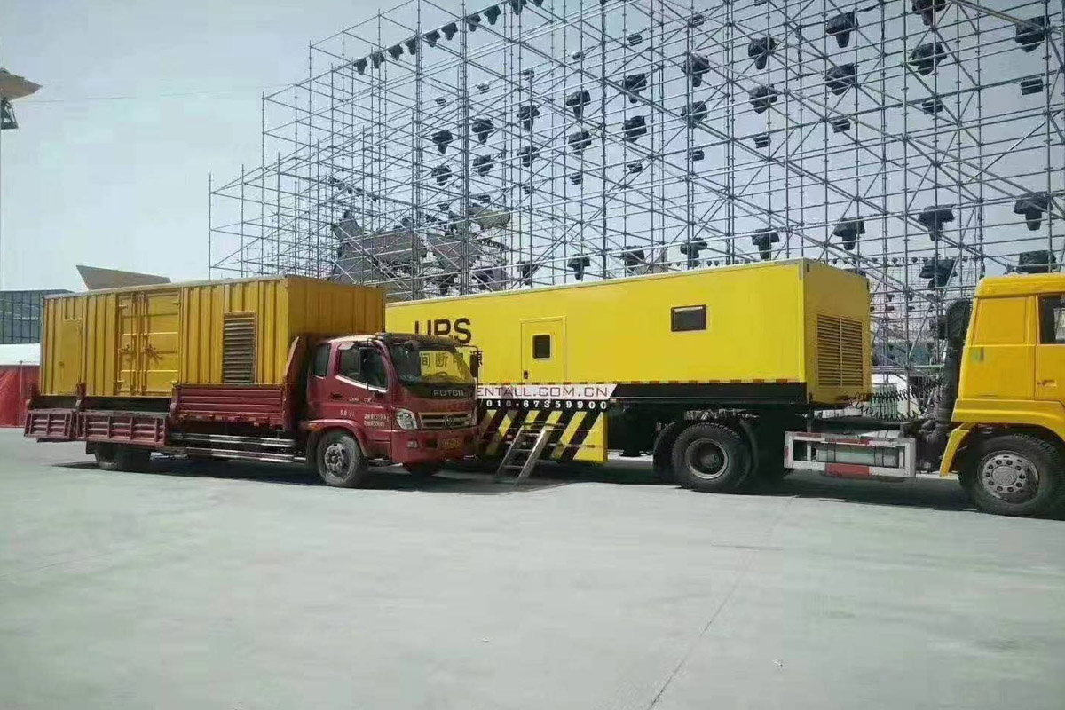 海南藏族发电机租赁施工现场